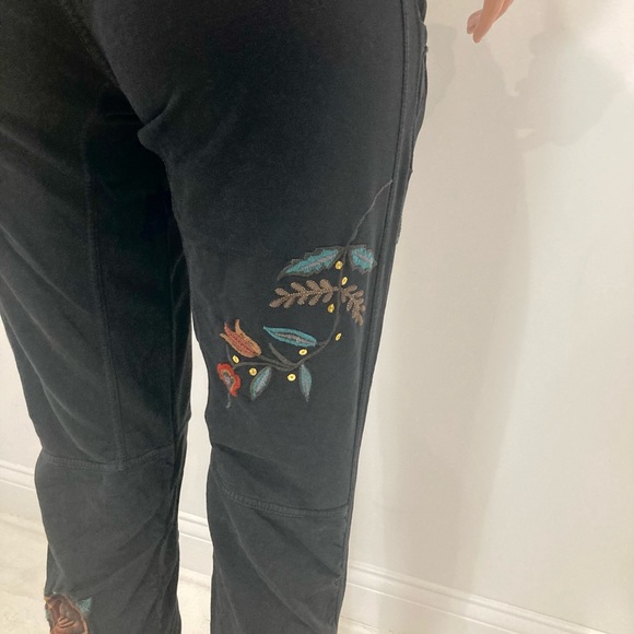 Tokyo Denim Bank ~ Black Embroidered Zip Up Jogging Suit Medium - Picture 10 of 16